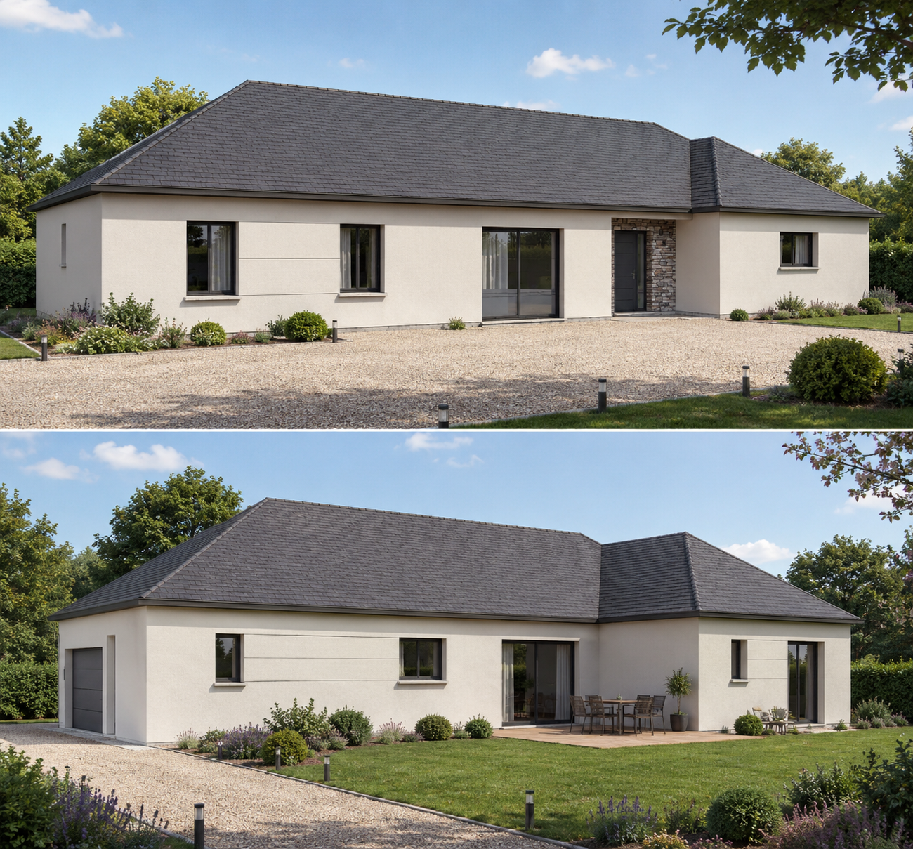 Vue 3D projet maison Lambert et Doisneau